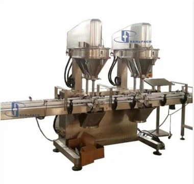 2Lanes 4Filler Auger قسم پاؤڈر فلر