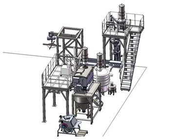 سپر سیک ان لوڈر بگ بیگ پاؤڈر مکسنگ فلنگ پیکیجنگ لائن